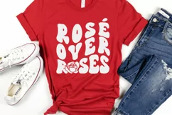 Rosé over roses SVG, Rosé over roses PNG, Galentines Day SVG Product Image 4