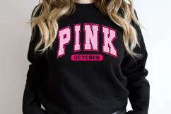 Pink October SVG, In October we wear pink SVG, Breast Cancer Product Image 4
