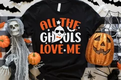 All the ghouls love me SVG, Boy Halloween SVG, Ghost SVG Product Image 4