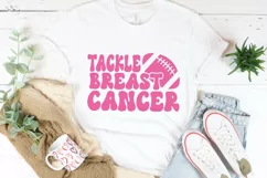 Tackle Breast Cancer Svg, Breast Cancer Svg, Football Cancer Product Image 4