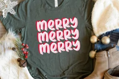 Merry merry merry SVG, Merry Christmas PNG, Merry Christmas Product Image 4