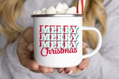 Merry Merry Merry Christmas SVG, Merry Christmas SVG Product Image 4