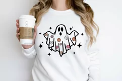 Spooky season SVG, Hippie halloween SVG, Retro halloween SVG Product Image 5