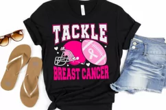 Tackle breast cancer SVG, Breast Cancer Awareness Svg Product Image 5