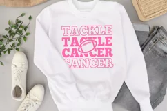 Tackle cancer SVG, Go fight SVG, Cancer awareness, Football Product Image 5