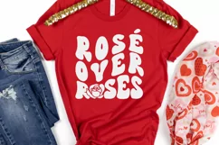 Rosé over roses SVG, Rosé over roses PNG, Galentines Day SVG Product Image 5