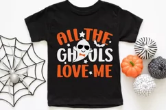All the ghouls love me SVG, Boy Halloween SVG, Ghost SVG Product Image 5