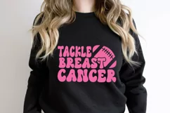 Tackle Breast Cancer Svg, Breast Cancer Svg, Football Cancer Product Image 5