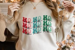 Ho Ho Ho SVG, Christmas Svg, Retro Christmas SVG, Christmas Product Image 5