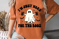 I'm Just Here for the Boos Svg, Funny Halloween Svg Product Image 6