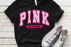 Pink October SVG, In October we wear pink SVG, Breast Cancer Product Image 6