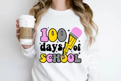 100 days of school SVG, Teacher bolt SVG, Teacher shirt Product Image 5