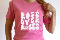 Rosé over roses SVG, Rosé over roses PNG, Galentines Day SVG Product Image 6