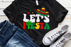 Let's fiesta SVG, Fiesta SVG, Cinco de mayo SVG, Mexican Product Image 4