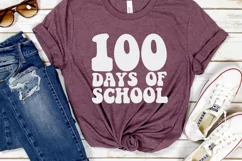 100 days of school SVG, 100 days SVG, Teacher shirt Product Image 6