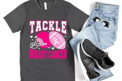 Tackle breast cancer SVG, Breast Cancer Awareness Svg Product Image 7