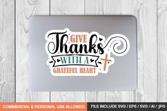 Boho christian Sticker Svg Bundle / 20 sticker designs Product Image 21