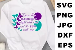 Suicide Awareness SVG, Semicolon SVG, Suicide Awareness PNG, Product Image 2