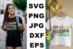 100 days of school SVG, 100 days shirt PNG Product Image 2