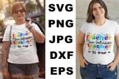 Teacher miss your name teacher your grade SVG, Teacher shir Product Image 2