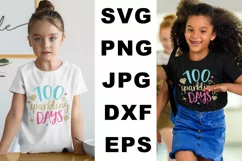 100 sparkling days SVG, 100 days of school SVG Product Image 2