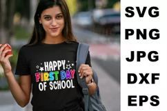 Happy first day of School SVG, First day of School SVG Product Image 5