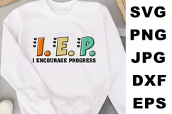 IEP svg, I encourage progress svg, Teacher IEP svg Product Image 4