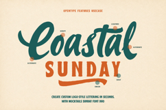Mocktails Sunday - Tropical Vintage Font Duo Product Image 12