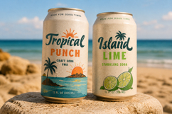 Mocktails Sunday - Tropical Vintage Font Duo Product Image 3