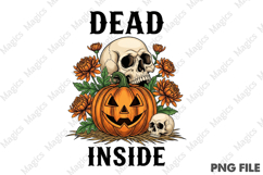 Vintage Halloween Dead PNG Sublimation Product Image 1
