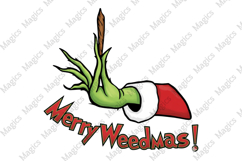 Merry Weedmas Funny Christmas PNG Product Image 1