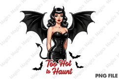 Halloween Pin-up Girl Devil PNG Product Image 2