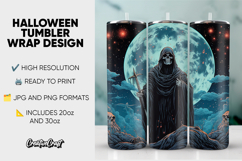 Halloween Tumbler Wrap Design, tumbler sublimation 20oz 30oz Product Image 1