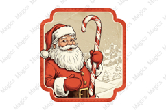 Vintage Christmas Labels PNG Product Image 1