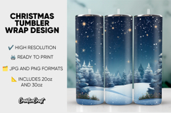 Christmas Tumbler Wrap Design, tumbler sublimation 20oz 30oz Product Image 1