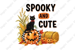 Vintage Halloween Cats PNG Sublimation Product Image 2