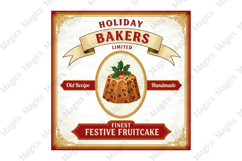 Vintage Christmas Labels Sublimation Bundle, Labels Design Product Image 2