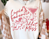 Cupid's Favorite Hot Mess SVG PNG File Product Image 4