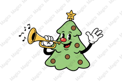 Funny Playful Christmas Tree Png Product Image 1
