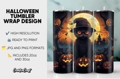 Halloween Tumbler Wrap Design, tumbler sublimation 20oz 30oz Product Image 1