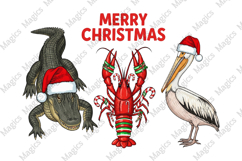 Christmas Alligator Pelican Crawfish Product Image 1