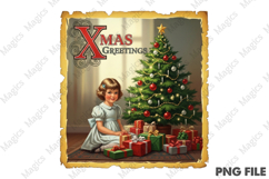 Retro Christmas Quotes Labels Design, Retro Holiday Product Image 4