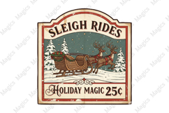 Vintage Christmas Labels PNG Bundle Product Image 4