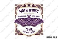 Vintage Halloween Potion Label PNG Product Image 1