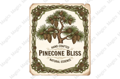 Vintage Christmas Labels PNG Product Image 1