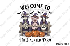 Vintage Halloween Farm Animal PNG Product Image 2