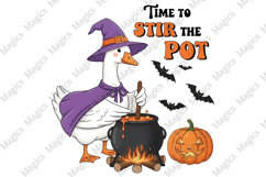 Halloween Goose Time to Stir the Pot Png Product Image 2