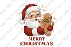 Merry Christmas PNG, Retro Christmas PNG Product Image 1