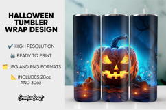 Halloween Tumbler Wrap Design, tumbler sublimation 20oz 30oz Product Image 1