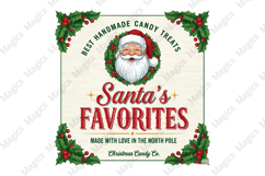 Vintage Christmas Labels Sublimation Png Product Image 1
